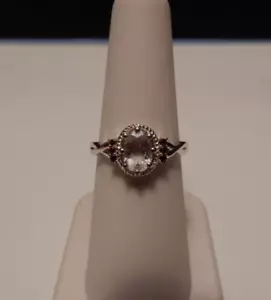Size 6 Genuine Petalite Rhodolite Garnet Sterling Silver Ring 0.71ct - Picture 1 of 11