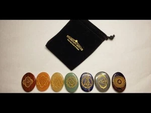 Set Reiki Pietra Palma - Set Chakra Ovali - Foto 1 di 12