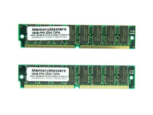 32MB (2X16MB) FPM NON-PARITY 60NS SIMM 72-PIN 5V 4X32 GOLD LEADS - Picture 1 of 1