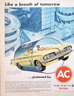 1962 AC filtres à huile air carburant Pontiac automobile dans tube vintage annonce imprimée