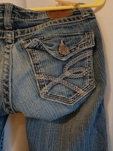 BKE Jeans The Buckle 25 Stella Bootcut Designer Denim Dark Wash (28x30) Flap Poc - Bild 1 von 9