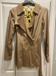 Vertigo Paris Beige Lightweight Jacket with Buttons And Tie  Size Small - Picture 1 of 4