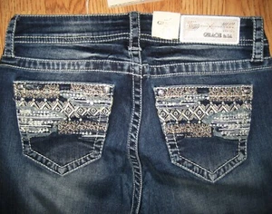 Grace in LA Bootcut Western Denim Jeans Women's Size 27 - Picture 1 of 9