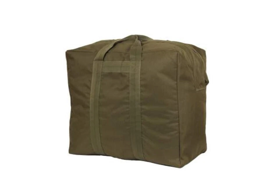 Cargo Bag Parachute US USMC Flyer's kit bag XL carry straps Nylon USGI OD Green - Image 1 of 1