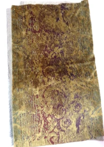 NEW OLD STOCK VINTAGE 27" X 54" PIECE OF GOLD BROWN UPHOLSTERY FABRIC - Picture 1 of 2