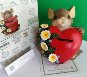 Charming Tails YOU HAVE SUCH A KIND HEART Mackenzie Heart Large Coin Bank - Picture 1 of 6