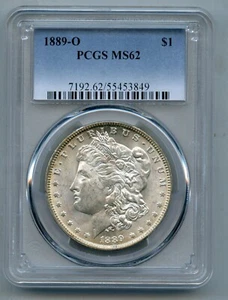 1889 O Morgan Silver Dollar PCGS MS 62 - Picture 1 of 4