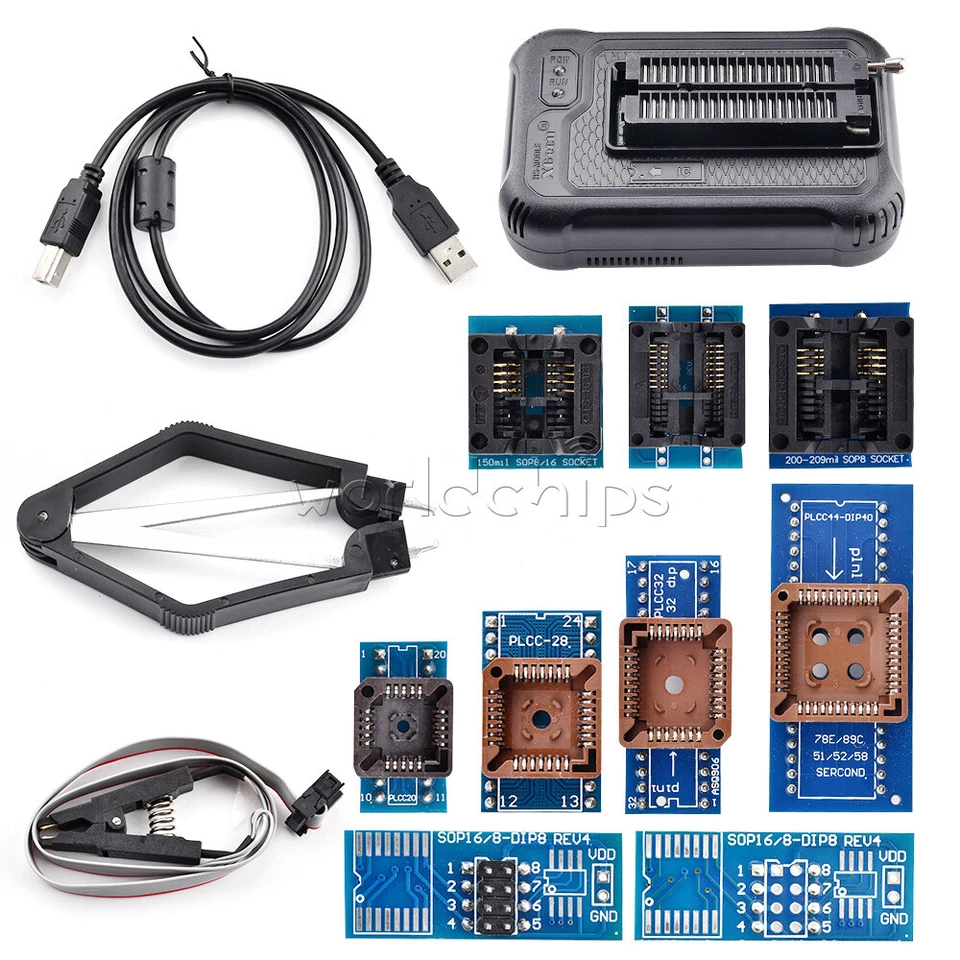 T48 TL866-3G Programmer Support 28000+ ICs for SPI/Nor/NAND Flash/EMMC W/ cable - Image 1 of 4