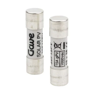 Solar Panel DC String Fuses 20A - Pair of 2 - 1000V Max Voltage - Picture 1 of 2