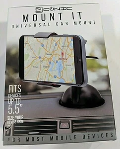 ACONIC  MOUNT IT UNIVERSAL CAR MOUNT Fits devices up to 5.5" LOWER PRICE - Picture 1 of 3