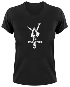 Michael Jackson Damen T-Shirt King Of Pop Girlie Ladies Fanshirt Bad Thriller - Bild 1 von 1