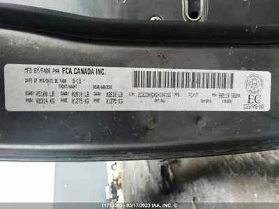 Used Speedometer Gauge fits: 2016 Dodge Charger cluster KPH 260 KPH w/o gloss bl Foto 1 de 4