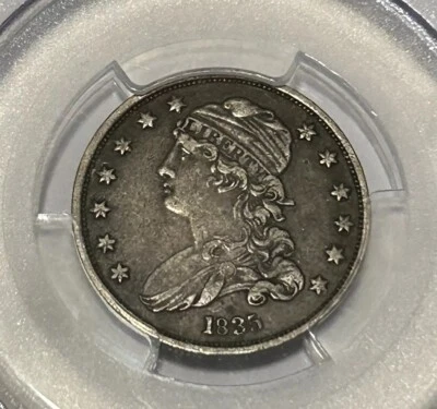 1835 25c Capped Bust Quarter - PCGS VF 35 - Image 1 of 4