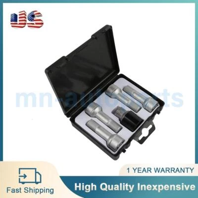 5Pcs Set Wheel Lug Locks Bolts Long Safety Bolts For Benz S500 S450 A0019901707 Foto 1 de 4