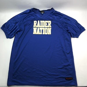Riddell Raider Nation #7 Ocean Blue Vintage Football Jersey Men's Size 3XL - Picture 1 of 9
