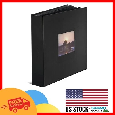 Álbum de fotos rectangular grande para SX-70 y fotos instantáneas - elegante diseño negro Foto 1 de 4