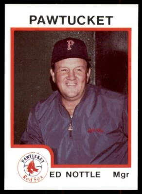 1987 ProCards Minor League Ed Nottle (B) Pawtucket Red Sox #72 - Image 1 of 2