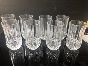 "8 vasos de cristal de té helado de agua Highball de 5,25"" de alto Cristal D'Arques Longchamp" - Imagen 1 de 8