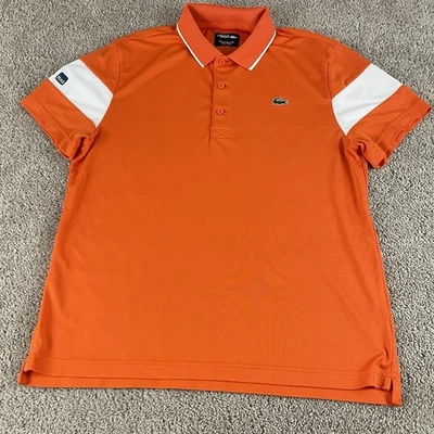 Lacoste Sport Polo Shirt Mens Large Miami Open GolfTennis Casual Ultra Dry T411 - Image 1 of 4