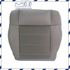 Front Bottom Seat Cover Gray Knit Fabric W/Mounting Hole For Jeep Wrangler 07-12 - Picture 1 of 24