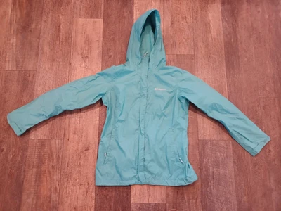 Columbia Jacket Womens light blue Omni-Tech Waterproof Breathable Hooded Rain M - Image 1 of 4