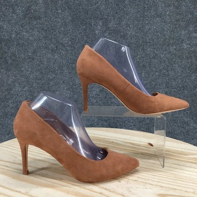 Zapatos de salón de vestir A New Day para mujer 8 W marrón gamuza tacones de aguja punta puntiaguda Foto 1 de 4