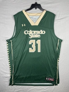 Colorado State Trikot Herren 2XL Under Armour Grün Basketball Rams NCAA Authentic - Bild 1 von 13