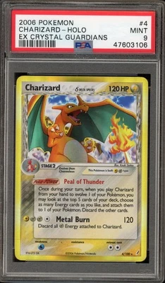 Pokemon Charizard EX Crystal Guardians Holo Rare #4 PSA 9 Mint - Image 1 of 2
