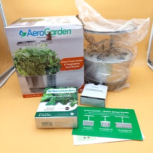 AeroGarden Harvest Elite 360 giardino idroponico da interno 6-Pod 100693-BSS NOB - Foto 1 di 16