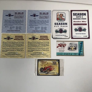 Indianapolis 500 Ticket Stub 1989 Season Pit Pass/Gate Garage Pass Trd Card 1995 - Picture 1 of 8