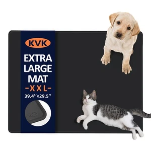 Dog Food Mat, 39.4×29.5in Extra Large Silicone Pet Feeding Mat - Waterproof, ... - Foto 1 di 6