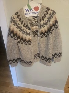 Vintage Herren Hilda LTD Made In Iceland Nordic Cardigan Jacke Gr. M - Bild 1 von 5