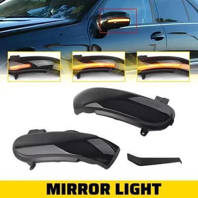 Luces LED de espejo retrovisor lateral intermitente para Mercedes Benz SL SLK Clase R171 W171 H Foto 1 de 4