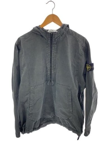 STONE ISLAND 23AW SOVRACAMICIA CON CAPPUCCIO ANORAK M COTONE GRIGIO 7915103WN SUOLO