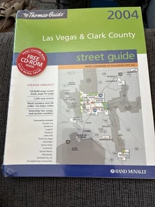 THOMAS GUIDE 2004 LAS VEGAS & CLARK COUNTY: STREET GUIDE By Rand Mcnally CD-ROM - Picture 1 of 2