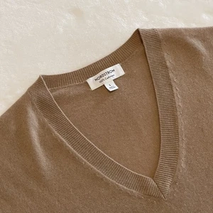 Nordstrom 100% Cashmere Women’s Large Brown Long Sleeve Sweater V-neck Comfy - Picture 1 of 11