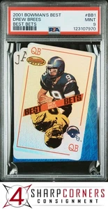 2001 BOWMAN'S BEST BEST BETS #BB1 DREW BREES RC PSA 9 - Picture 1 of 3