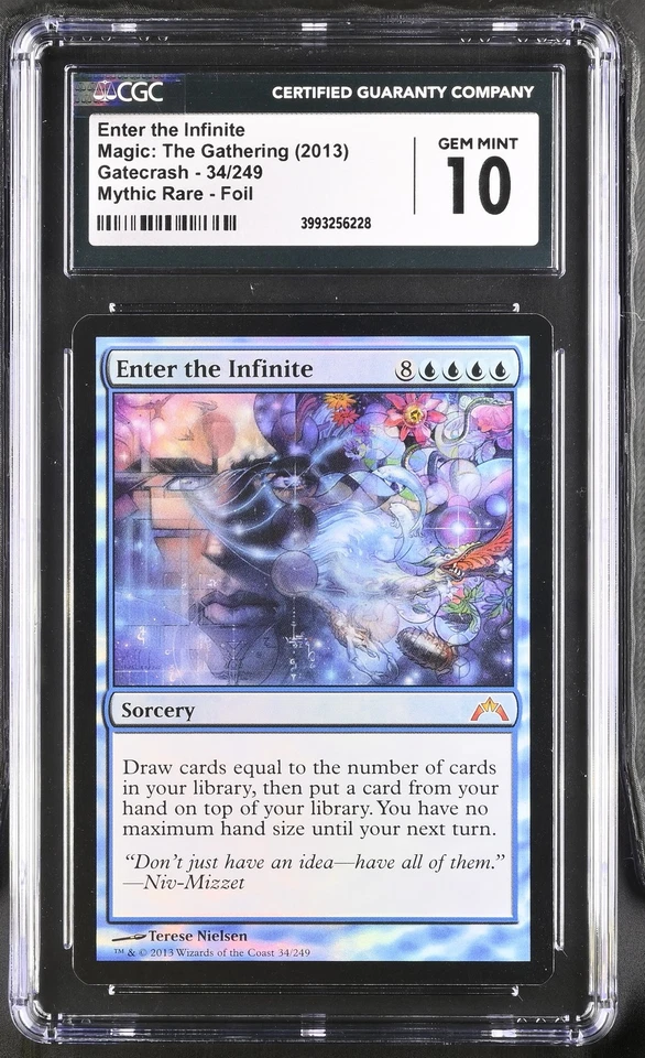 ENTER THE INFINITE Gatecrash Foil Mythic CGC 10 MTG [Nostalgium] - Image 1 of 2