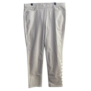 J.Jill Cord Pull-On Hose Größe Large Moonbeam Stretch gerades Bein Neu mit Etikett - Bild 1 von 7