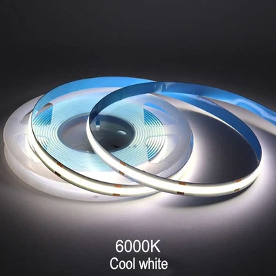 COB LED Strip Light Flexible Tape Lights Home DIY Lighting Warm White 5V - Image 1 of 4