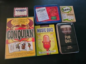 6 Adult Family Games Conquian Music Quiz Pub Quiz Stock Exchange Chat Trivia + - Picture 1 of 24
