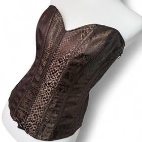 Brown Snakeskin Corset Large 