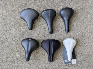 SIX (6) Vintage & NOS / NEW Bike Seats SCHWINN, TRICO, BELL * Some With Springs - Picture 1 of 23