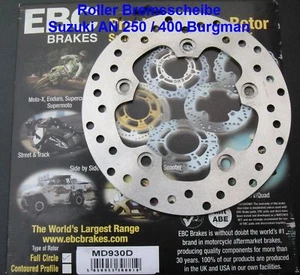 Disco de freno scooter EBC MD930D Suzuki AN 250 Burgman, AN250, trasero, MD 930 D - Imagen 1 de 1
