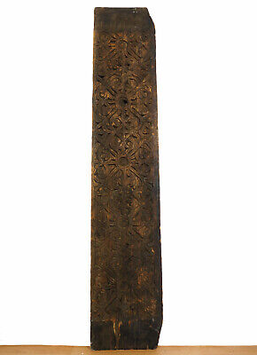 133x26 Cm Antik Orient Handgeschnitzte Massiv Holz Panel Afghanistan Pakistan NF • 690€