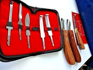 6 x Farrier Hoof knives Set Premium Quality Farrier Tools + 1 x Hoof knife = 8 - Picture 1 of 24