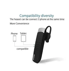 Business Bluetooth Wireless Remax Headset Noise Mic HD Voice For iPhone Android - Zdjęcie 1 z 10