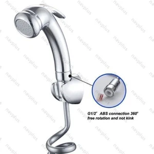 Shower Head Shower Head Silver Chrome With 2M Hose For Caravan Motorhome - Picture 1 of 11