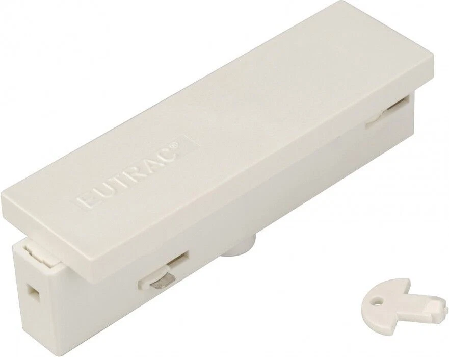 Eutrac Mitteleinspeiser für 3-Phasenschiene, weiß - Bild 1 von 2