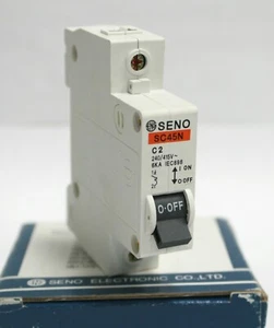 MCB SC45N-1P C2 Circuit Breaker 2A 2Amp SENO 1 Pole 415 VAC 240/415V NEW - Picture 1 of 3